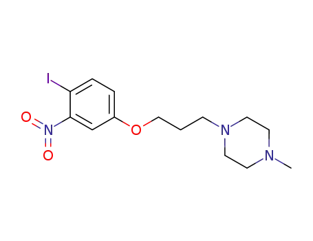 Molecular Structure of 99558-02-8 (4-<3-(4-methylpiperazin-1-yl)propoxy>-2-nitroiodobenzene)
