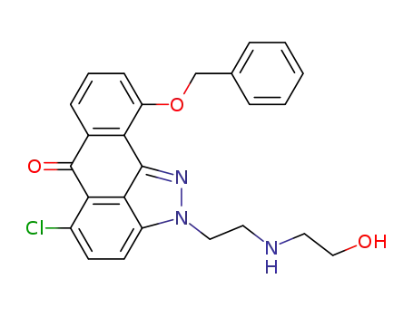 5-chloro-2-<2-<(2-hydroxyethyl)amino>ethyl>-10-(phenylmethoxy)anthra<1,9-cd>pyrazol-6(2H)-one