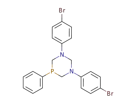 Molecular Structure of 74607-68-4 (1,3-bis(4-bromophenyl)-5-phenyl-1,3,5-diazaphosphinane)
