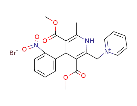 N-<2-methyl-3,5-dimethoxycarbonyl-4-(o-nitrophenyl)-1,4-dihydropyridinyl-6-methyl>pyridinium bromide