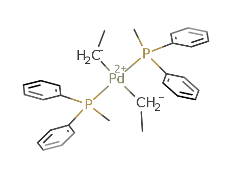 Pd(C<sub>2</sub>H<sub>5</sub>)2(CH<sub>3</sub>P(C<sub>6</sub>H<sub>5</sub>)2)2