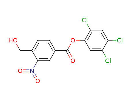 Molecular Structure of 130581-93-0 (Benzoic acid, 4-(hydroxymethyl)-3-nitro-, 2,4,5-trichlorophenyl ester)