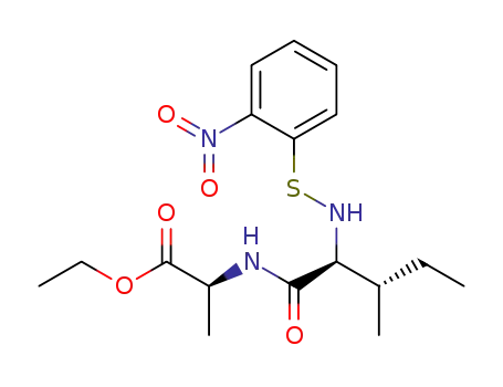 Molecular Structure of 97305-67-4 (Nps-Ile-Ala-OEt)