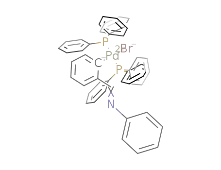 [C<sub>6</sub>H<sub>4</sub>(CHNC<sub>6</sub>H<sub>5</sub>)Pd(P(C<sub>6</sub>H<sub>5</sub>)3)2Br]