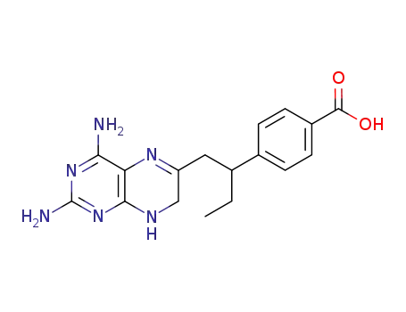 Benzoic acid, 4-[1-[(2,4-diamino-1,7-dihydro-6-pteridinyl)methyl]propyl]-