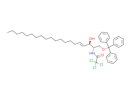(2S,3R,4E)-N-Trichloroacetyl-1-O-trityl-4-icosasphingenine