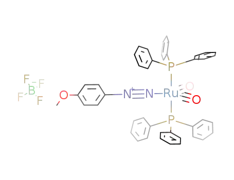 [Ru(N<sub>2</sub>C<sub>6</sub>H<sub>4</sub>OMe-p)(CO)2(PPh<sub>3</sub>)2]BF<sub>4</sub>