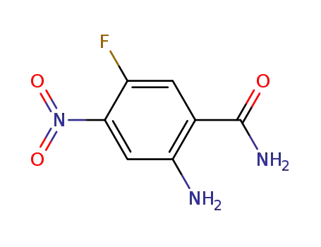 2-amino-5-fluoro-4-nitro-benzamide