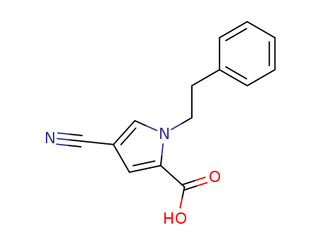 4-cyano-1-phenethyl-1H-pyrrole-2-carboxylic acid