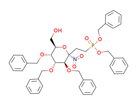 dibenzyl 4,5,6-tri-O-benzyl-1,2,3-trideoxy-3-nitro-α-D-altro-octulopyranose-1-phosphonate