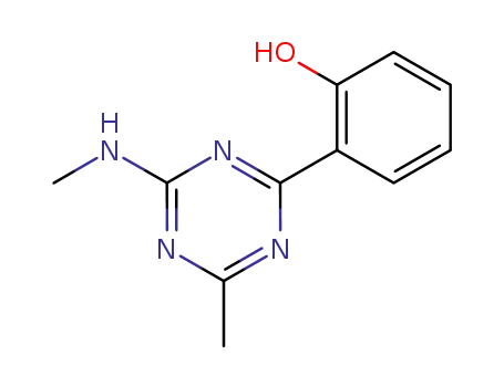 Molecular Structure of 146998-51-8 (2-[4-methyl-6-(methylamino)-1,3,5-triazin-2-yl]phenol)