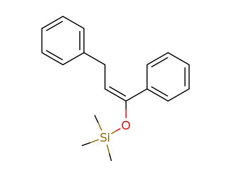 Molecular Structure of 105762-50-3 (Silane, [(1,3-diphenyl-1-propenyl)oxy]trimethyl-, (E)-)