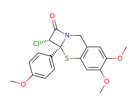(1R,8aS)-1-Chloro-5,6-dimethoxy-8a-(4-methoxy-phenyl)-1,8a-dihydro-3H-8-thia-2a-aza-cyclobuta[b]naphthalen-2-one
