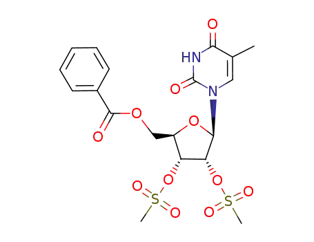1-<5-O-Benzoyl-2,3-O-bis(methylsulfonyl)-β-D-ribofuranosyl>thymine