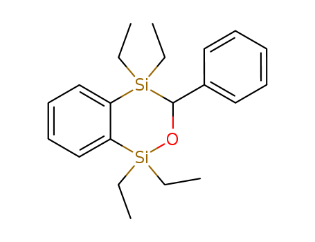 Molecular Structure of 135888-13-0 (1H-2,1,4-Benzoxadisilin, 1,1,4,4-tetraethyl-3,4-dihydro-3-phenyl-)