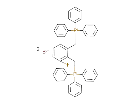 Molecular Structure of 113600-16-1 (Phosphonium, [(3-fluoro-1,2-phenylene)bis(methylene)]bis[triphenyl-,
dibromide)