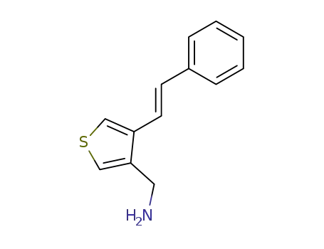 (E)-3-aminomethyl-4-(2-phenylvinyl)thiophene