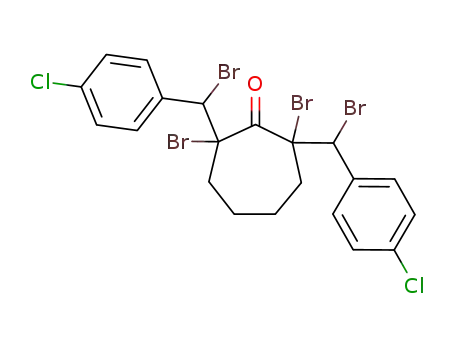 2,7-Dibromo-2,7-bis-[bromo-(4-chloro-phenyl)-methyl]-cycloheptanone