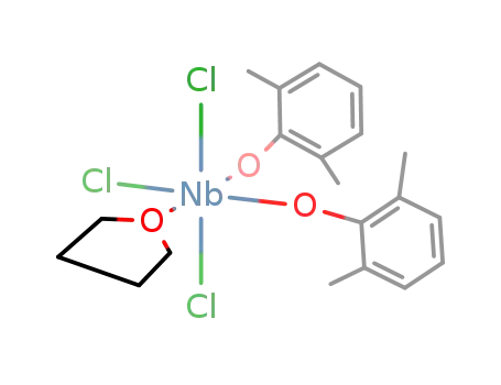 NbCl<sub>3</sub>{O-2,6-(CH<sub>3</sub>)2C<sub>6</sub>H<sub>3</sub>}2(THF)