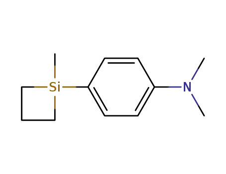 Molecular Structure of 30008-07-2 (Benzenamine, N,N-dimethyl-4-(1-methylsilacyclobut-1-yl)-)