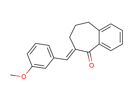 6-[(E)-(3-METHOXYPHENYL)METHYLIDENE]-6,7,8,9-TETRAHYDRO-5H-BENZO[A]CYCLOHEPTEN-5-ONE