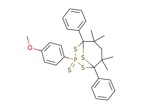 7-(4-methoxyphenyl)-2,2,4,4-tetramethyl-1,5-diphenyl-7-phospha-6,8,9-trithiabicyclo<3.3.1>nonane 7-sulfide