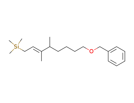 ((E)-8-Benzyloxy-3,4-dimethyl-oct-2-enyl)-trimethyl-silane