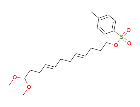 Molecular Structure of 131392-62-6 ((4E,8E)-1,1-dimethoxy-12-tosyloxy-4,8-dodecadiene)