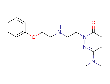 3(2H)-Pyridazinone,6-(dimethylamino)-2-[2-[(2-phenoxyethyl)amino]ethyl]-