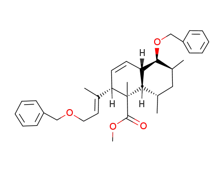 Methyl (3S,4S,4aS,5S,7S,8S,8aS)-8-(Benzyloxy)-4,5,7-trimethyl-3-<(E)-3-(benzyloxy)-1-methyl-1-propenyl>-3,4,4a,5,6,7,8,8a-octahydronaphthalene-4-carboxylate