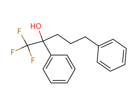 Molecular Structure of 112298-16-5 (Benzenebutanol, a-phenyl-a-(trifluoromethyl)-)