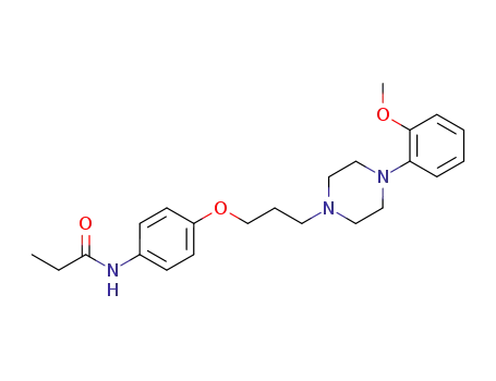 1-<4-(Propionamido)phenoxy>-3-<N<sup>1</sup>-<N<sup>4</sup>-(2-methoxyphenyl)piperazinyl>>propane