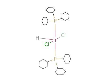 Molecular Structure of 70876-21-0 (HIrCl<sub>2</sub>(tricyclohexylphosphine)2)