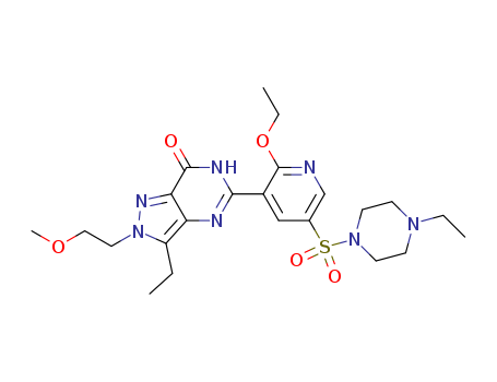 5-[2-Ethoxy-5-(4-ethylpiperazin-1-ylsulfonyl)pyridin-3-yl]-3-ethyl-2-(2-methoxyethyl)-2,6-dihydro-7H-pyrazolo[4,3-d]pyrimidin-7-one
