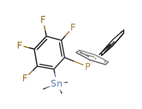 2-Me<sub>3</sub>SnC<sub>6</sub>F<sub>4</sub>PPh<sub>2</sub>