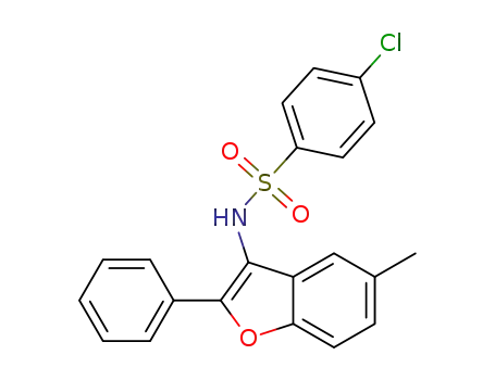 4-chloro-N-(5-methyl-2-phenyl-1-benzofuran-3-yl)benzenesulfonamide