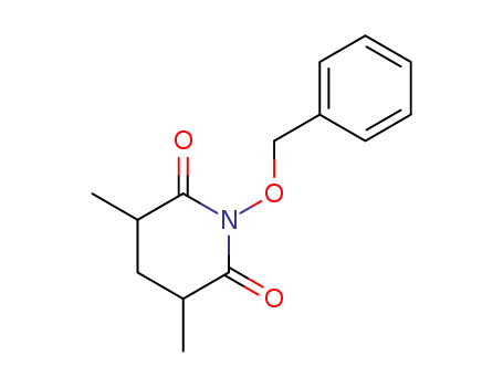 Molecular Structure of 1259430-46-0 ((3SR)-N-benzyloxy-3,5-dimethylpiperidine-2,6-dione)