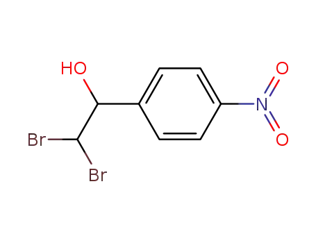 Molecular Structure of 30438-07-4 (2,2-Dibrom-1-p-nitrophenyl-1-aethanol)