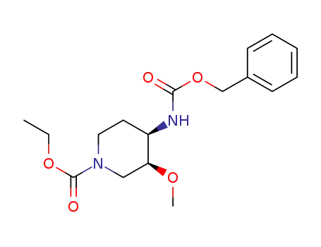 ethyl (3S,4R)-4-(benzylamino)-3-methoxypiperidine-1-carboxylate