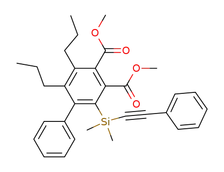 2-(DIMETHYL-PHENYLETHYNYL-SILANYL)-5,6-DIPROPYL-BIPHENYL-3,4-DICARBOXYLIC ACID 디메틸 에스테르