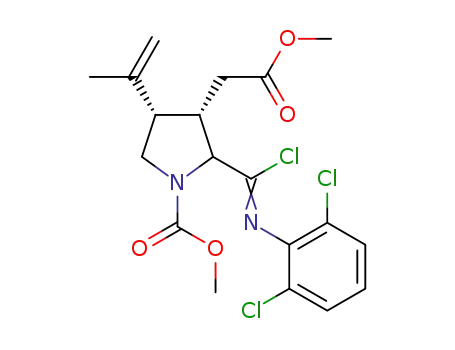 (3S,4S)-methyl 2-{chloro[(2,6-dichlorophenyl)imino]methyl}-3-(2-methoxy-2-oxoethyl)-4-(prop-1-en-2-yl)pyrrolidine-1-carboxylate
