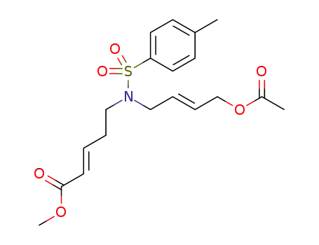methyl (E,E)-10-acetoxy-6-aza-6-(p-toluenesulfonyl)deca-2,8-dienoate
