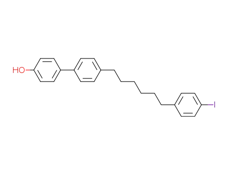 1-(4-iodophenyl)-6-(4'hydroxybiphen-4-yl)hexane