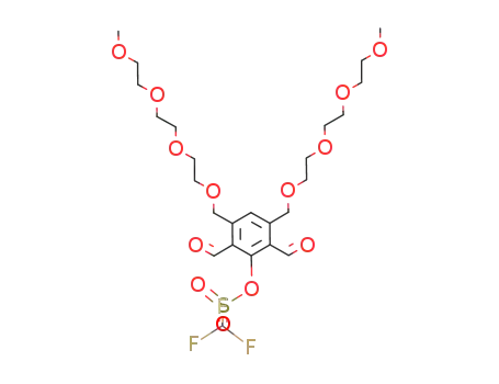 2,6-diformyl-3,5-bis(2,5,8,11-tetraoxadodecyl)phenyl trifluoromethanesulfonate