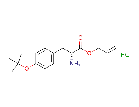 Molecular Structure of 218962-74-4 (H-D-TYR(TBU)-ALLYL ESTER HCL)
