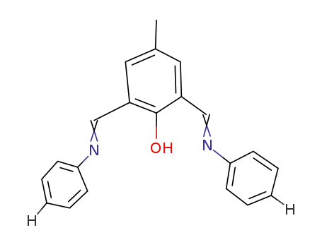 Molecular Structure of 135713-63-2 (4-methyl-2,6-bis(phenyliminomethylene)-phenol)
