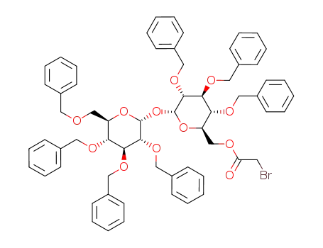 2,3,4,2',3',4',6'-hepta-O-benzyl-6-O-(2-bromoacetyl)-α,α-D-trehalose