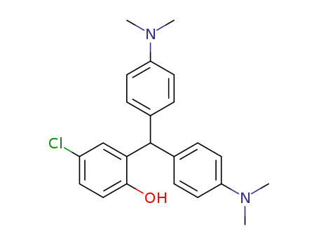 Molecular Structure of 6310-63-0 (2-[bis(4-dimethylaminophenyl)methyl]-4-chloro-phenol)