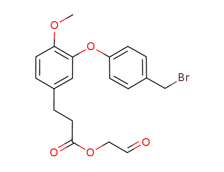Molecular Structure of 875473-29-3 (2-oxoethyl-3-{3-[4-(bromomethyl)phenoxy]-4-methoxyphenyl}propanoate)