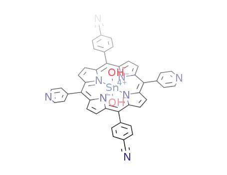 trans-dihydroxy[5,15-bis(4-pyridyl)-10,20-bis(4-cyanophenyl)porphyrinato]tin(IV)